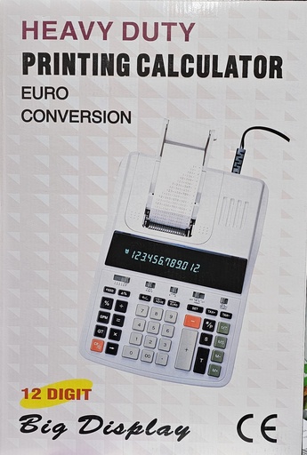 [CL280] Sumadora Calculadora Uso Rudo CL280 12 Dígitos Mecanismo Cinta Bicolor